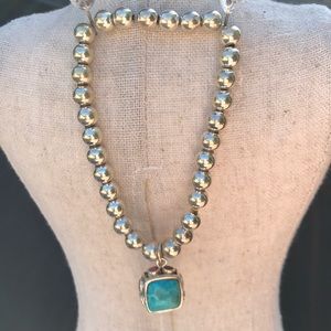 Silver and Turquoise Bracelet